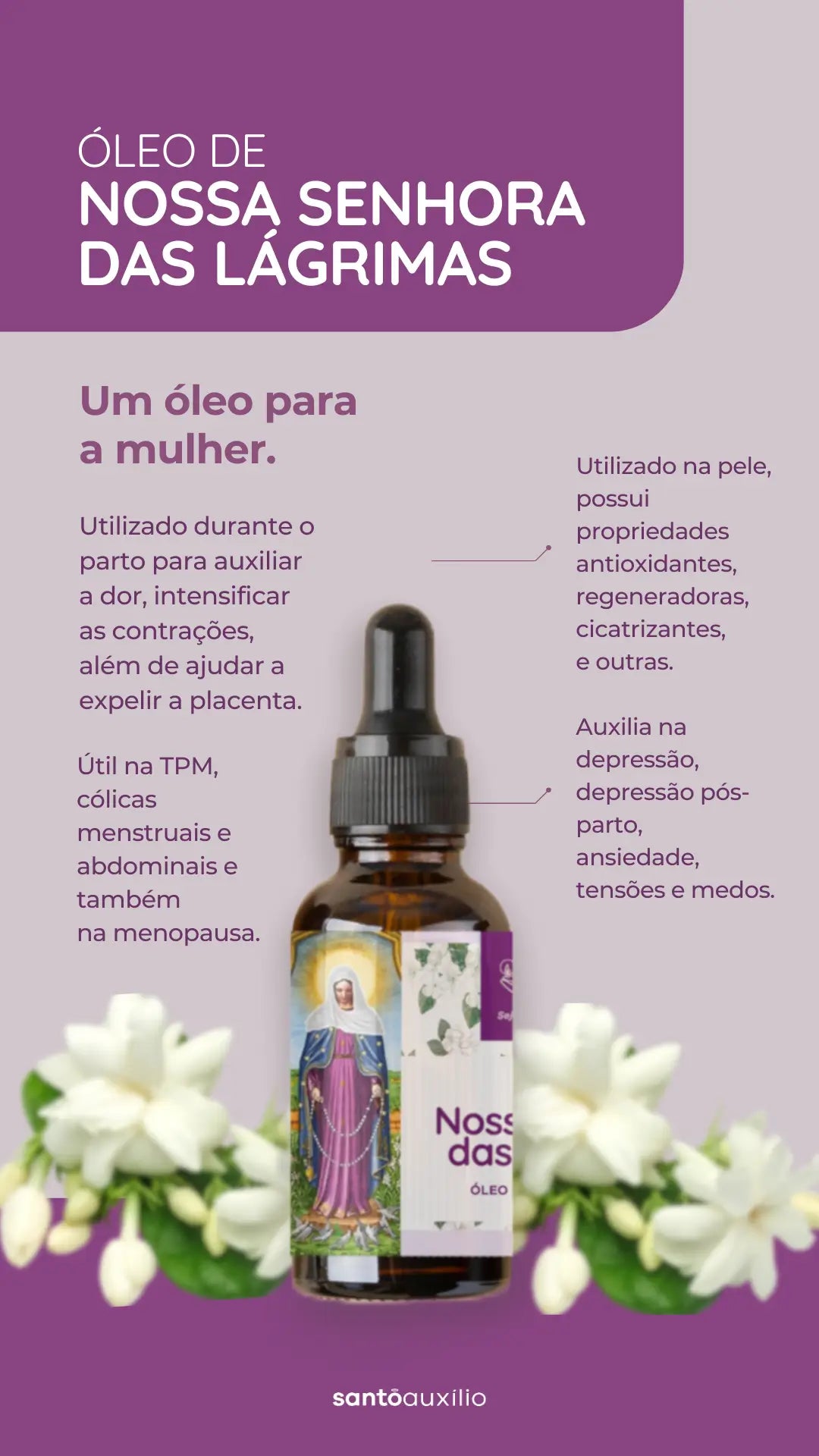 Óleo de Nossa Senhora das Lágrimas