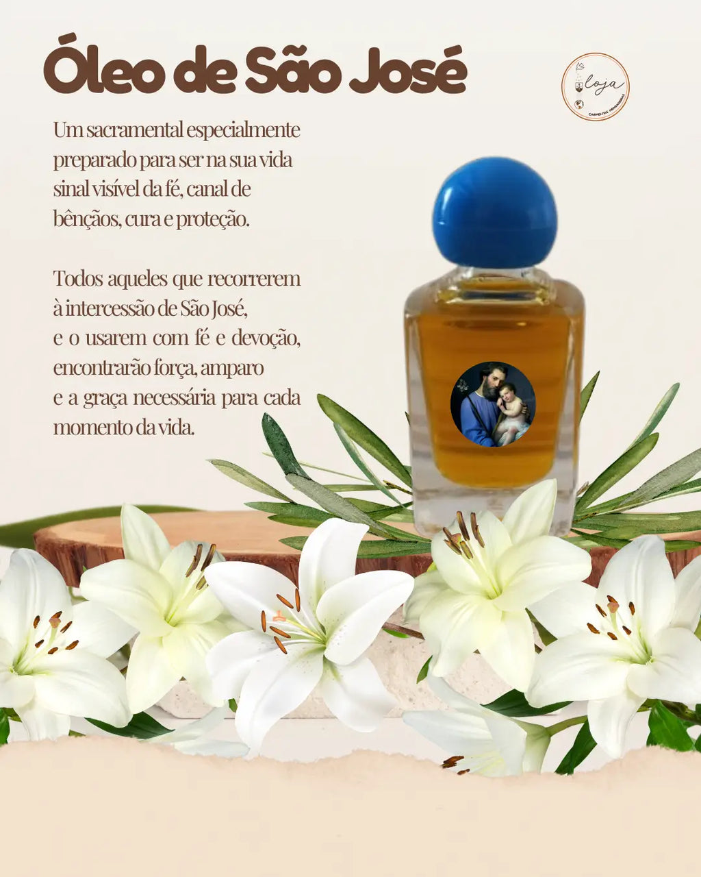 Óleo de São José 5ml - Sacramental /saldão de verão - compre 2 leve 3