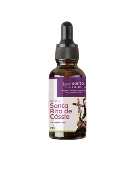 Óleo devocional de Santa Rita de Cássia - 10ml