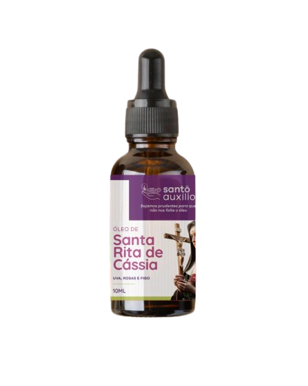 Óleo devocional de Santa Rita de Cássia - 10ml