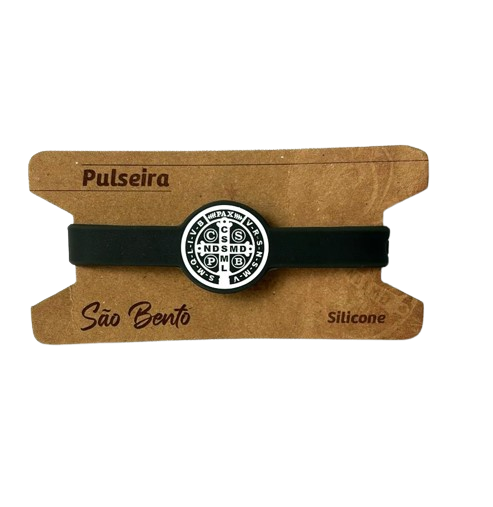 Pulseira São Bento - silicone