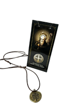 Medalha duas cruzes com cordão