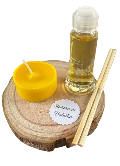 Kit Difusor e Vela Base Madeira