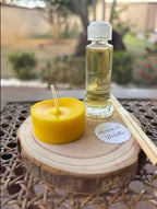 Kit Difusor e Vela Base Madeira