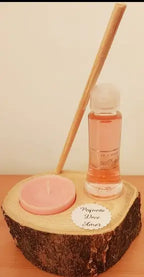Kit Difusor e Vela Base Madeira