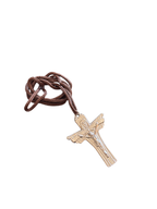 Cruz Carmelitas Mensageiras cordão marrom