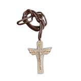 Cruz Carmelitas Mensageiras cordão marrom