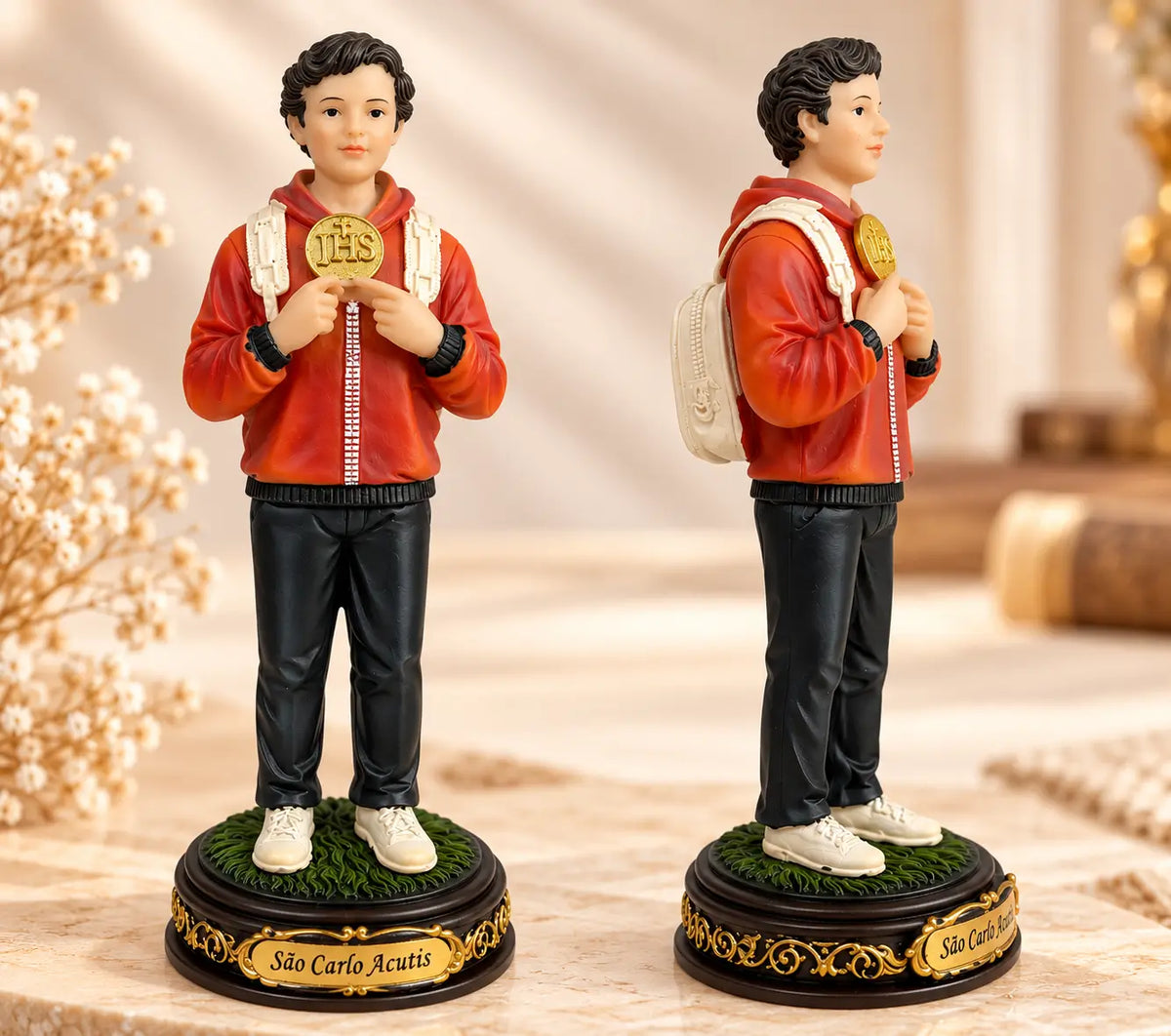Imagem Santo Carlo Acutis 13cm
