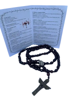 Terço de Cura e Libertação pelas Dores de Cristo - Contas Madeira com Encarte