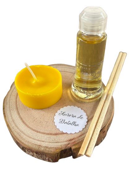 Kit Difusor e Vela Base Madeira