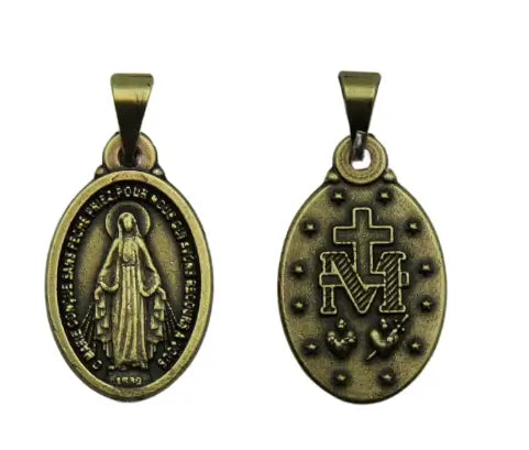 Medalha Nossa Graças Ouro Velho 1,8 cm