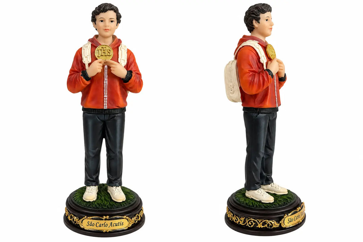 Imagem Santo Carlo Acutis 13cm