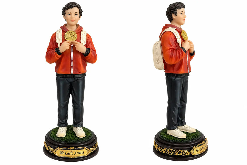 Imagem Santo Carlo Acutis 13cm