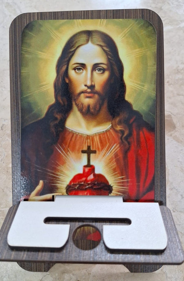 Porta Celular de Mesa Sagrado Coração