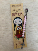 Terço das Práticas  de Santa Teresinha (contador) e com encarte do terço