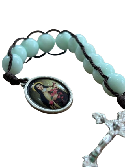 Terço das Práticas  de Santa Teresinha (contador) e com encarte do terço