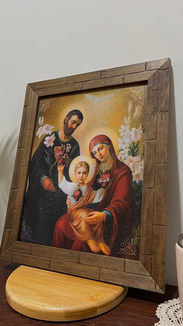 Quadro Três Corações 25x30