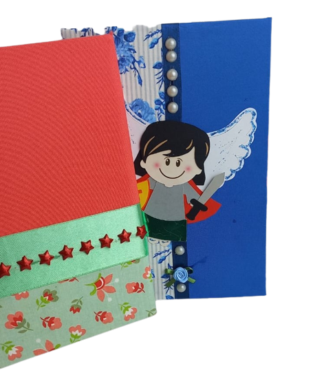 Caderno decorado sortido São Miguel Arcanjo