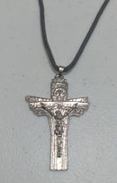 Cruz Carmelitas Mensageiras cordão marrom