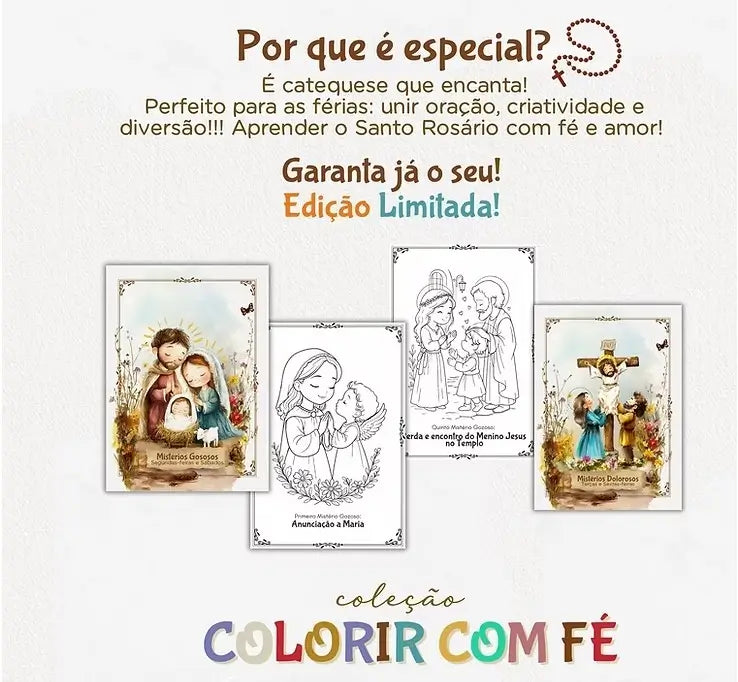 Coleção Colorir com Fé Rosario
