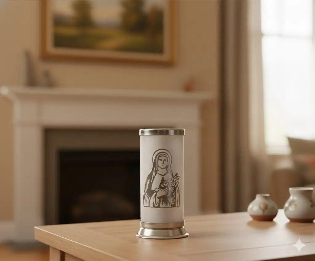 Porta Vela de Vidro - Santa Teresinha